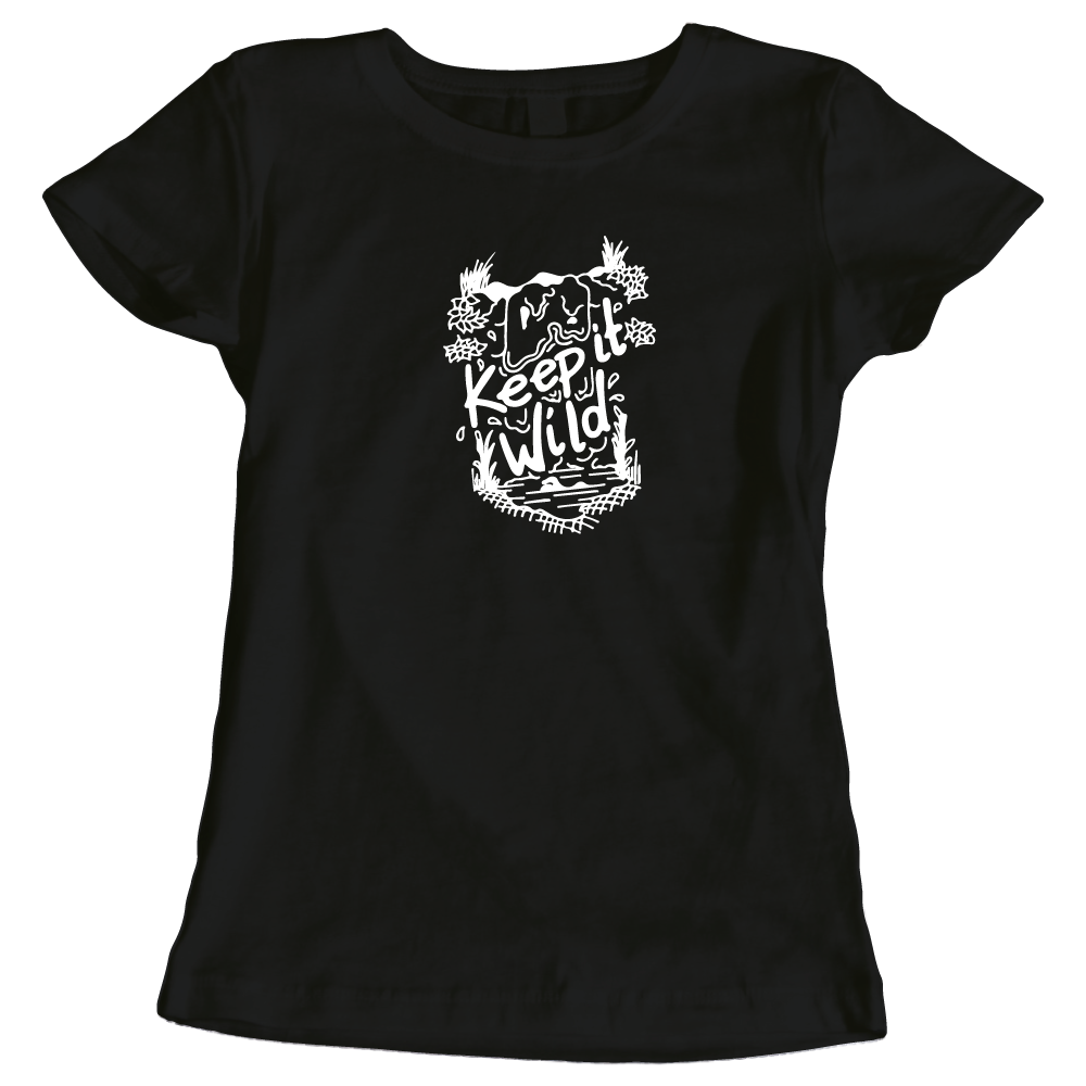 Keep It Wild Swimming-Themed Ladies T-Shirt