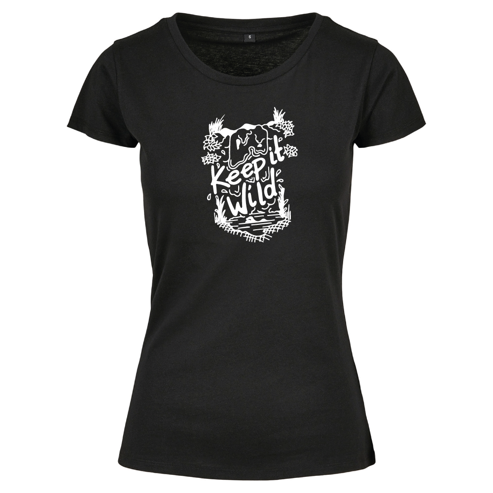 Keep It Wild Swimming Themed Ladies T-Shirt
