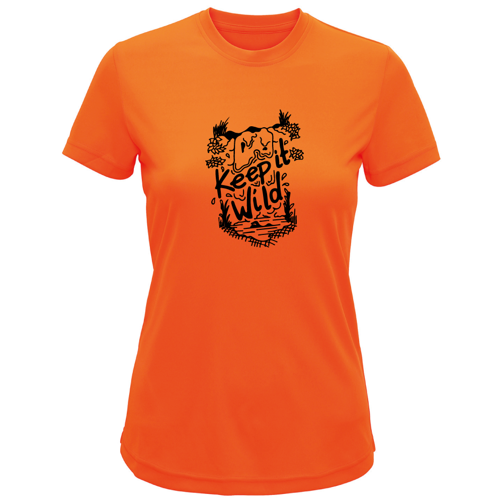 Keep It Wild Swimming-Themed Ladies T-Shirt