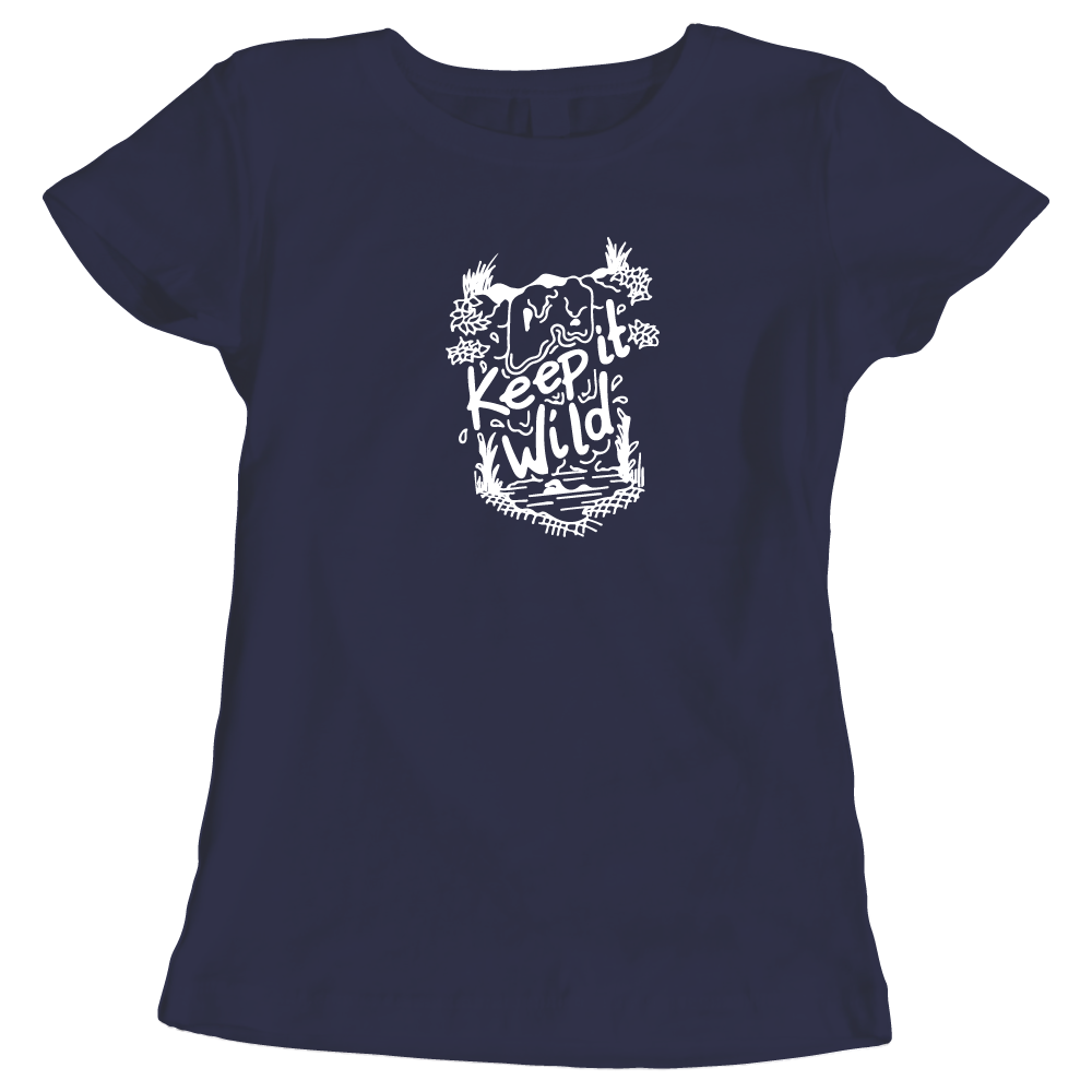 Keep It Wild Swimming-Themed Ladies T-Shirt