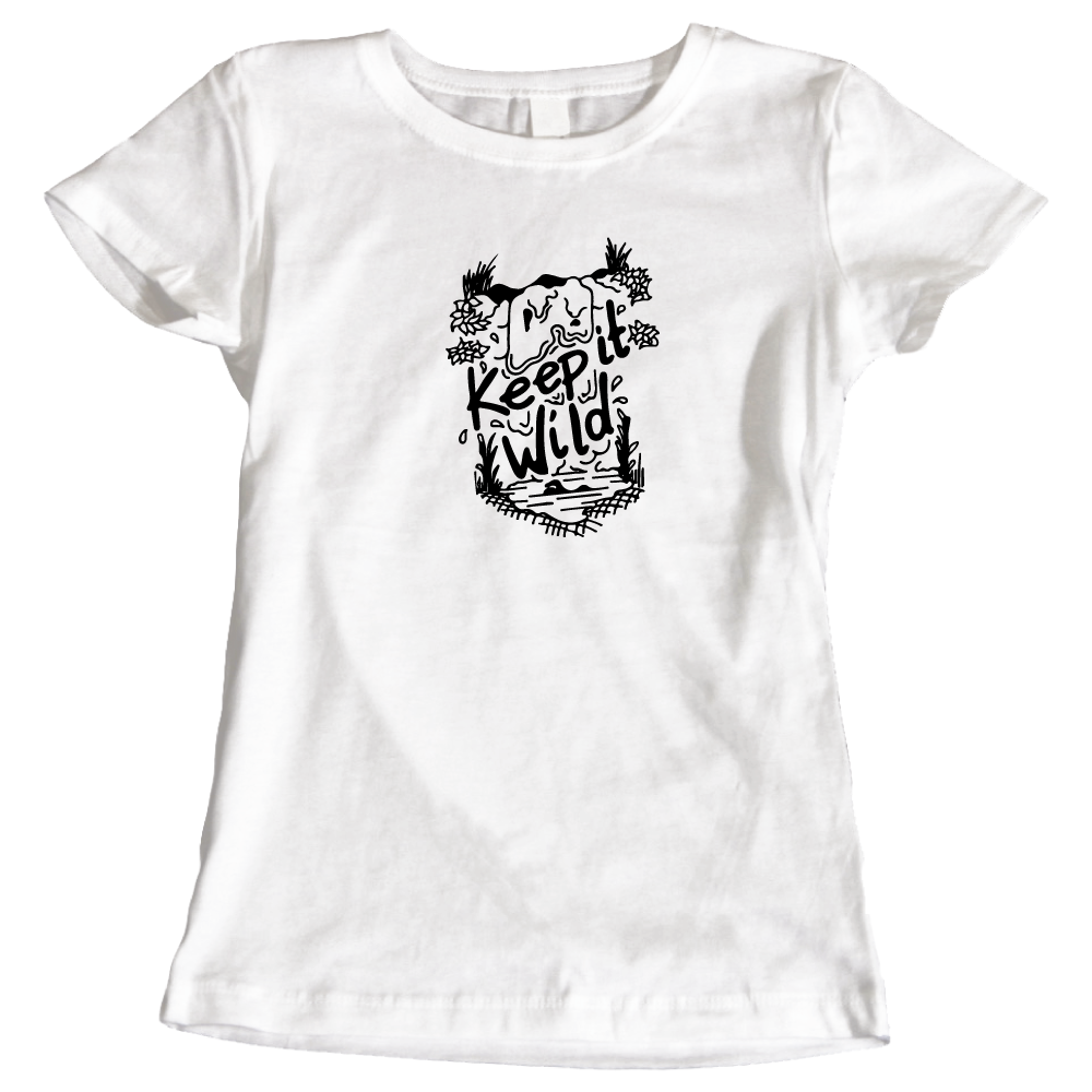Keep It Wild Swimming-Themed Ladies T-Shirt
