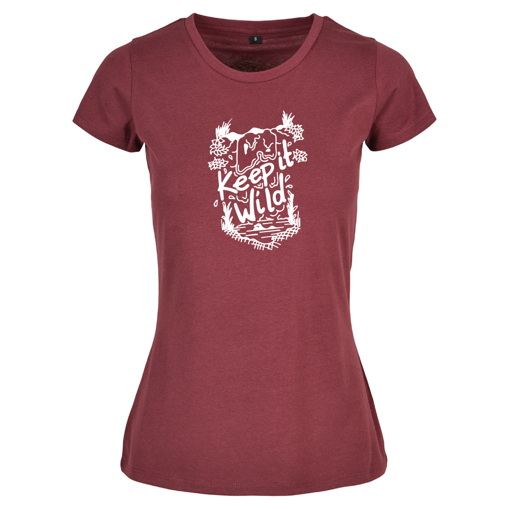 Keep It Wild Swimming Themed Ladies T-Shirt