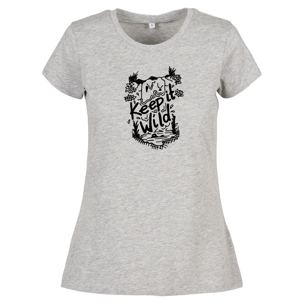 Keep It Wild Swimming Themed Ladies T-Shirt