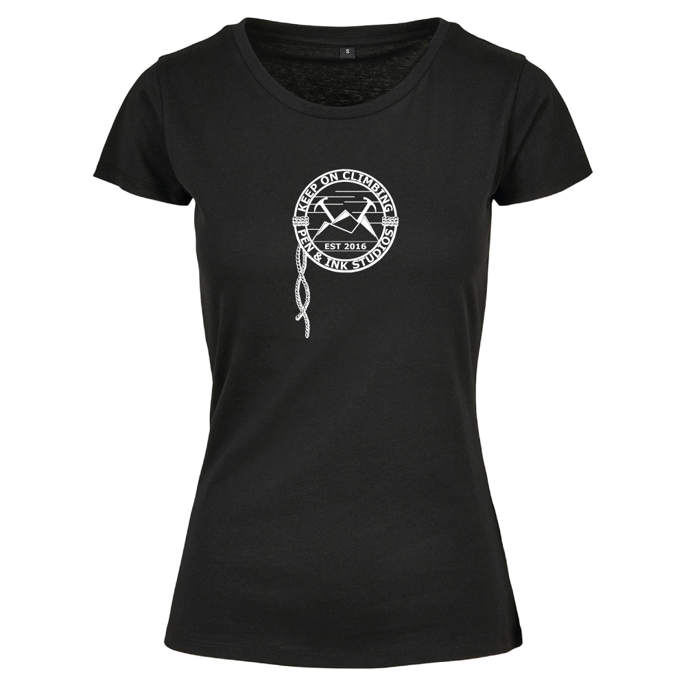 Keep on Climbing - Adventure-Inspired Mountaineering Ladies T-shirt