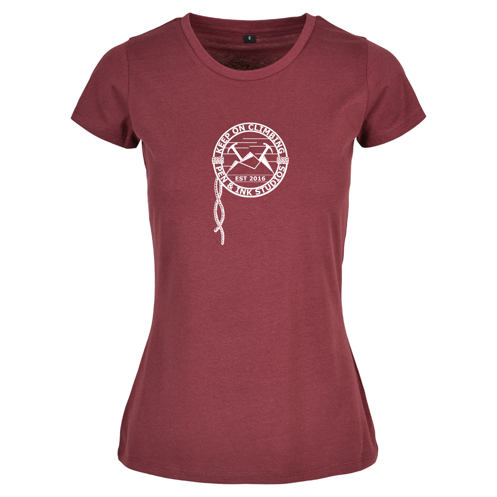 Keep on Climbing - Adventure-Inspired Mountaineering Ladies T-shirt