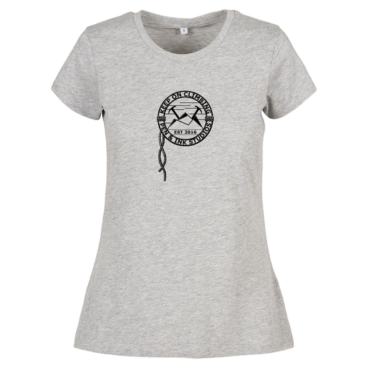 Keep on Climbing - Adventure-Inspired Mountaineering Ladies T-shirt