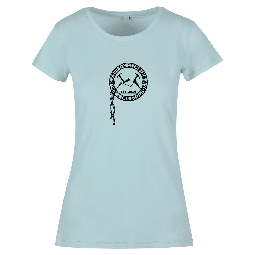 Keep on Climbing - Adventure-Inspired Mountaineering Ladies T-shirt