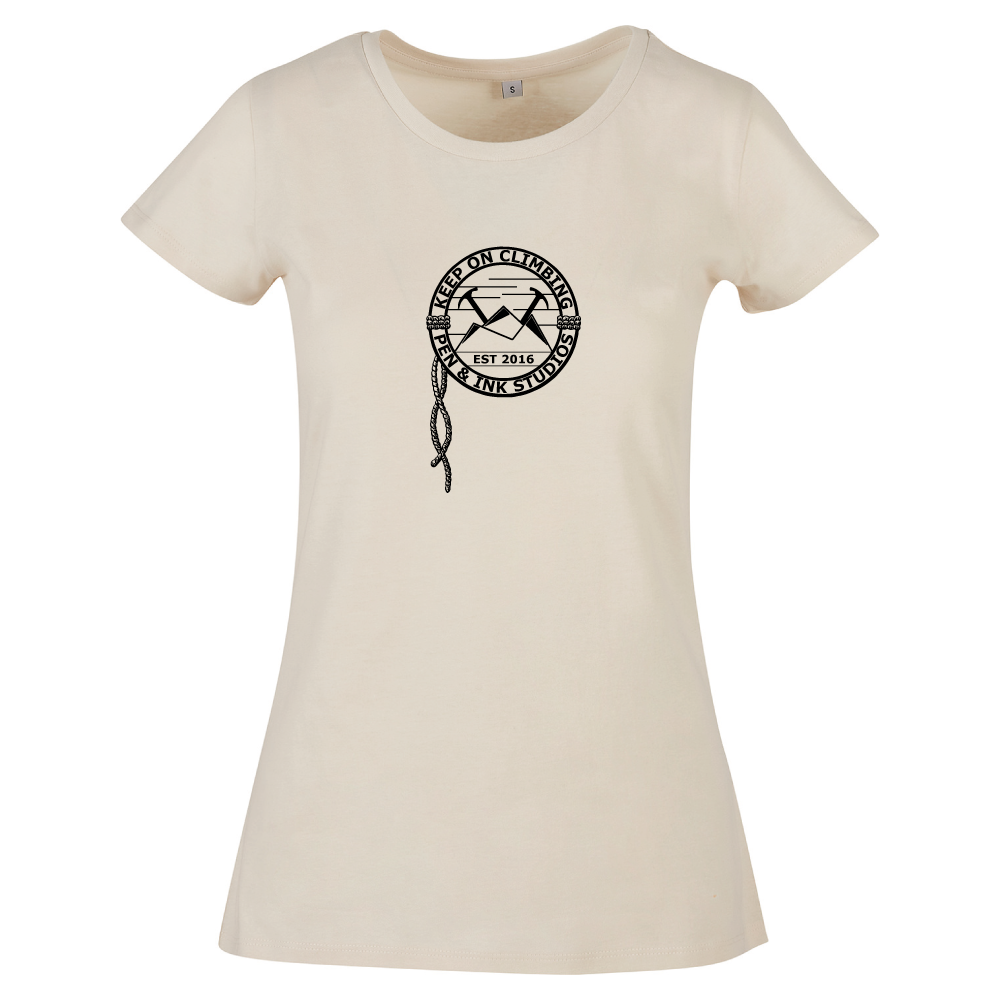 Keep on Climbing - Adventure-Inspired Mountaineering Ladies T-shirt
