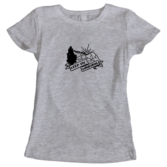 Keep on Wandering - Hiking-Themed Ladies T-Shirt