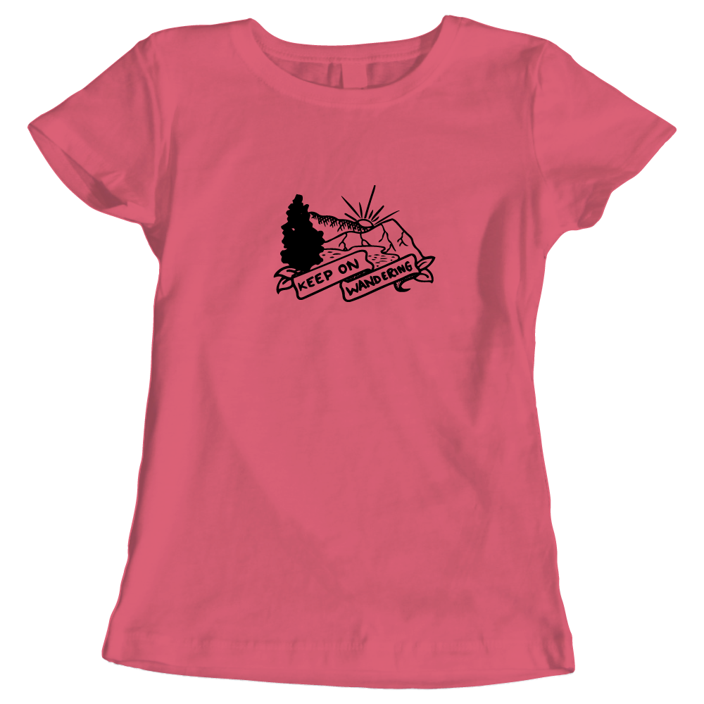 Keep on Wandering - Hiking-Themed Ladies T-Shirt