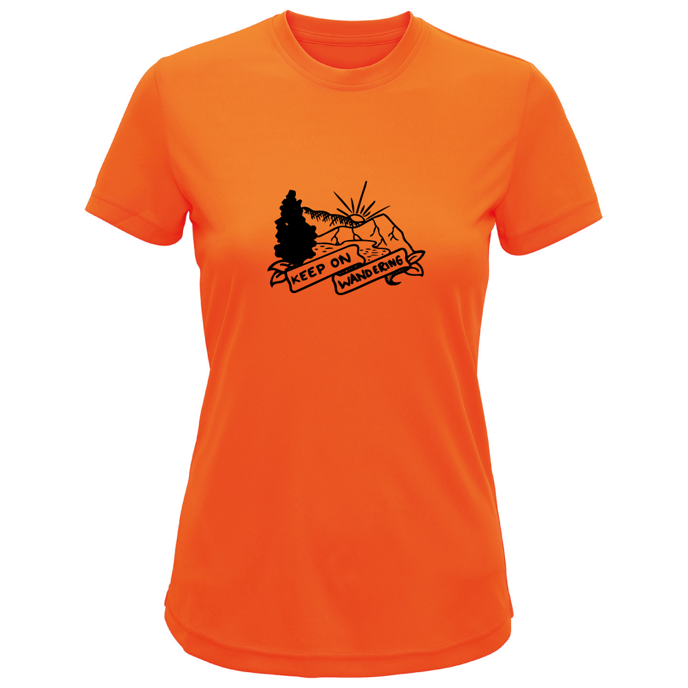 Keep on Wandering - Hiking-Themed Ladies T-Shirt