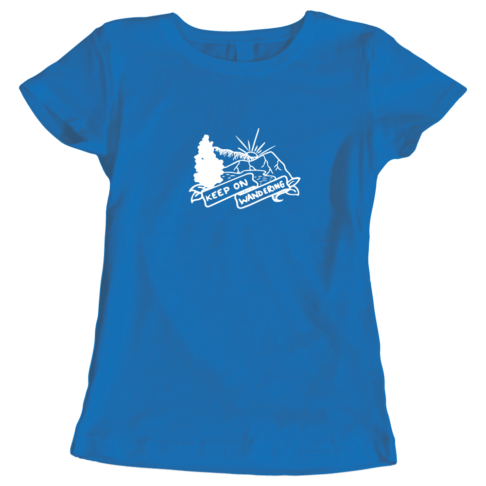 Keep on Wandering - Hiking-Themed Ladies T-Shirt