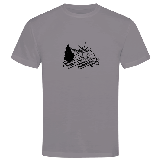 Keep on Wandering - Hiking-Themed Adventure T-shirt