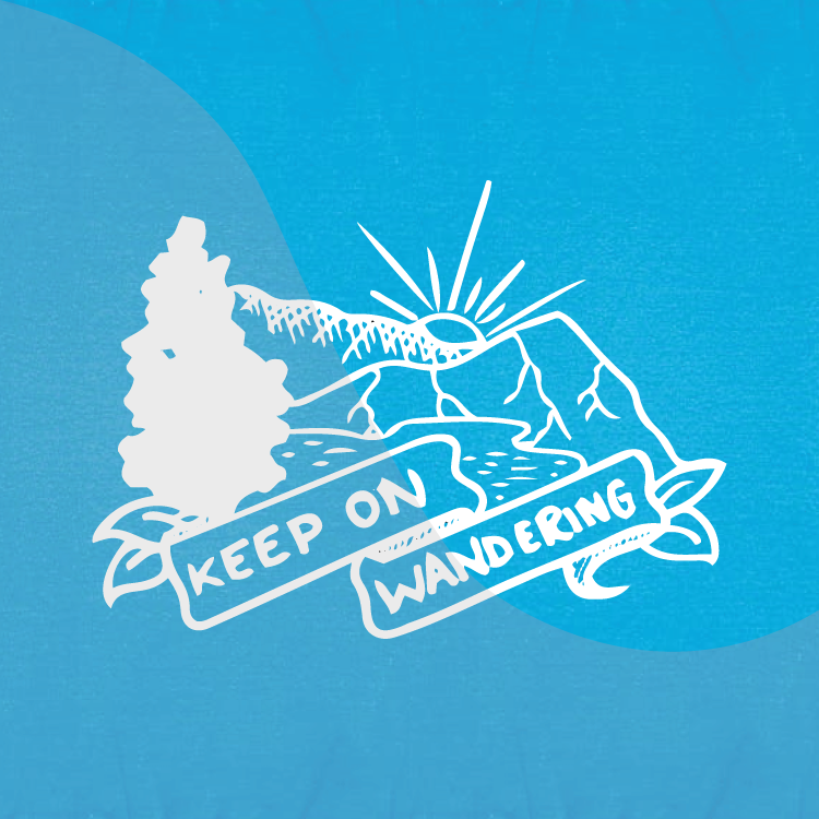 Keep On Wandering – Hiking-Themed Hoody