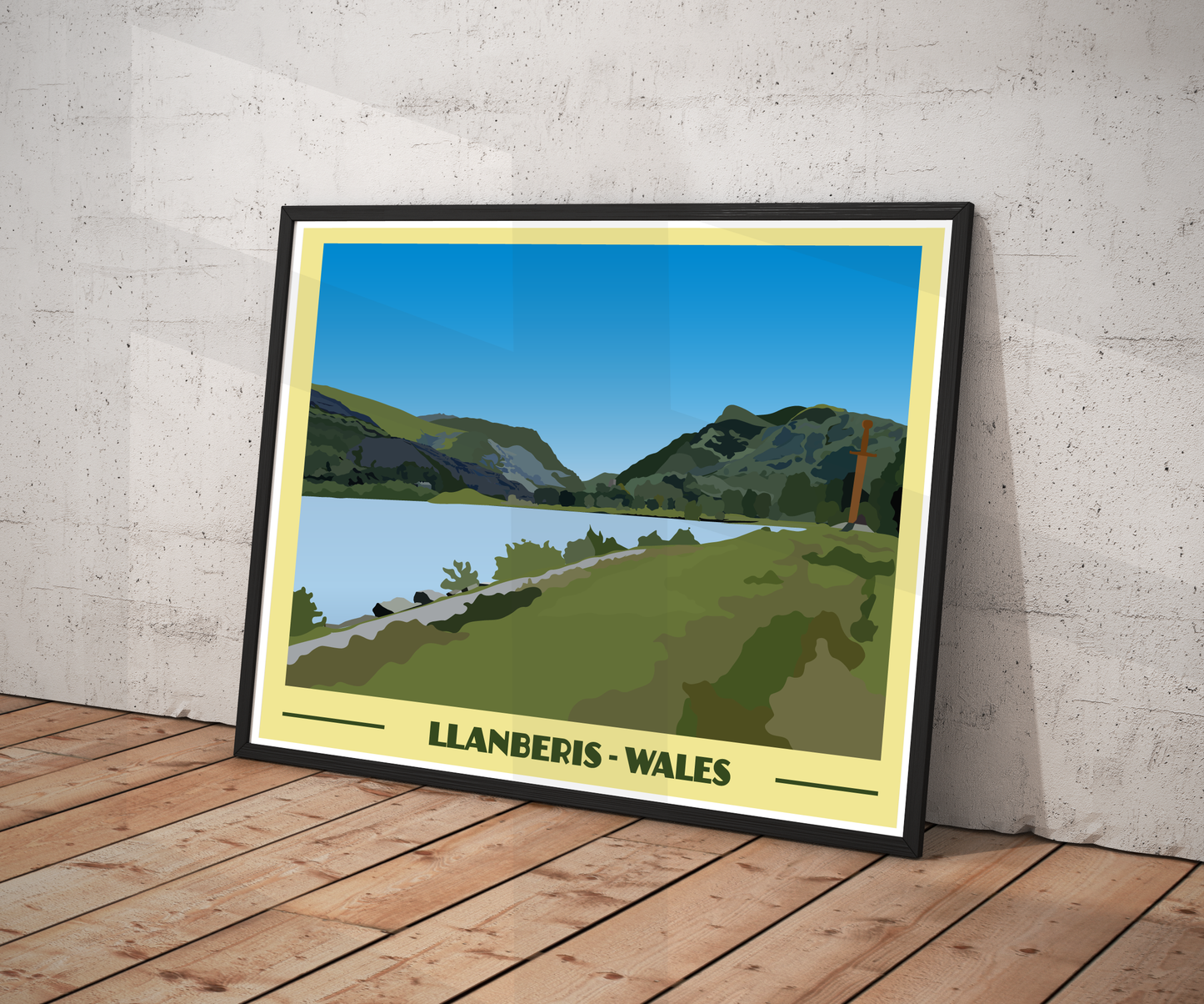 Llanberis Landscape Print – Snowdonia (Lustre Art Print)