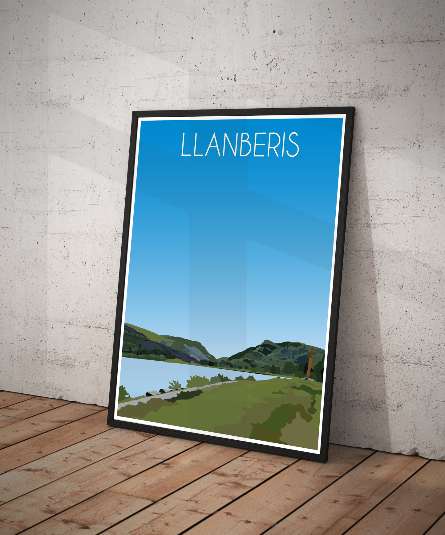Llanberis Portrait Print – Snowdonia (Lustre Art Print)