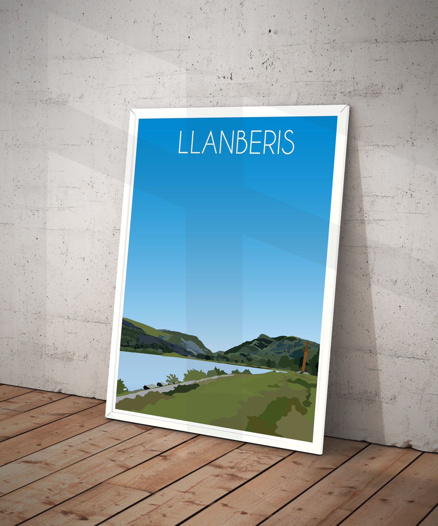 Llanberis Portrait Print – Snowdonia (Lustre Art Print)