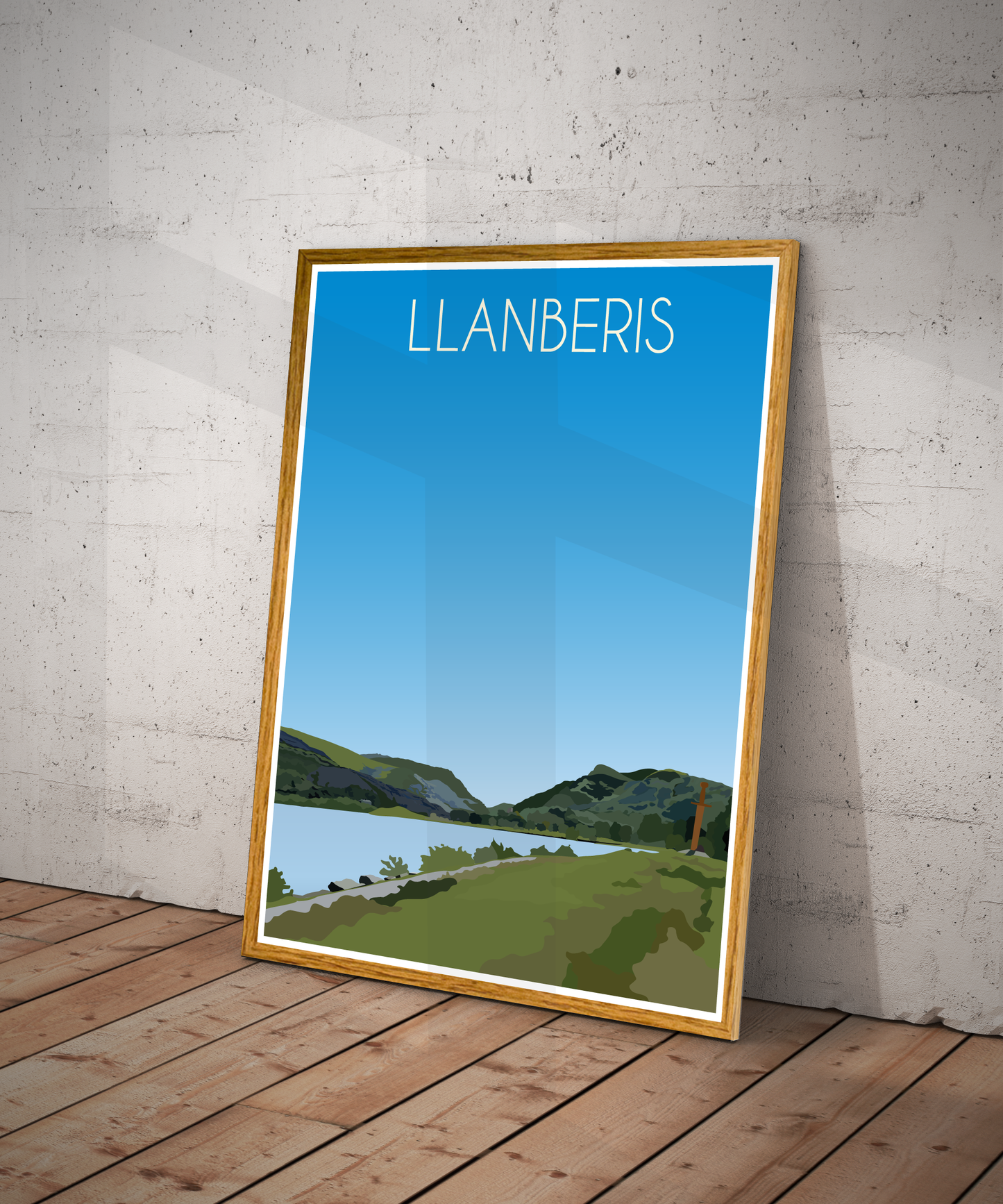 Llanberis Portrait Print – Snowdonia (Lustre Art Print)