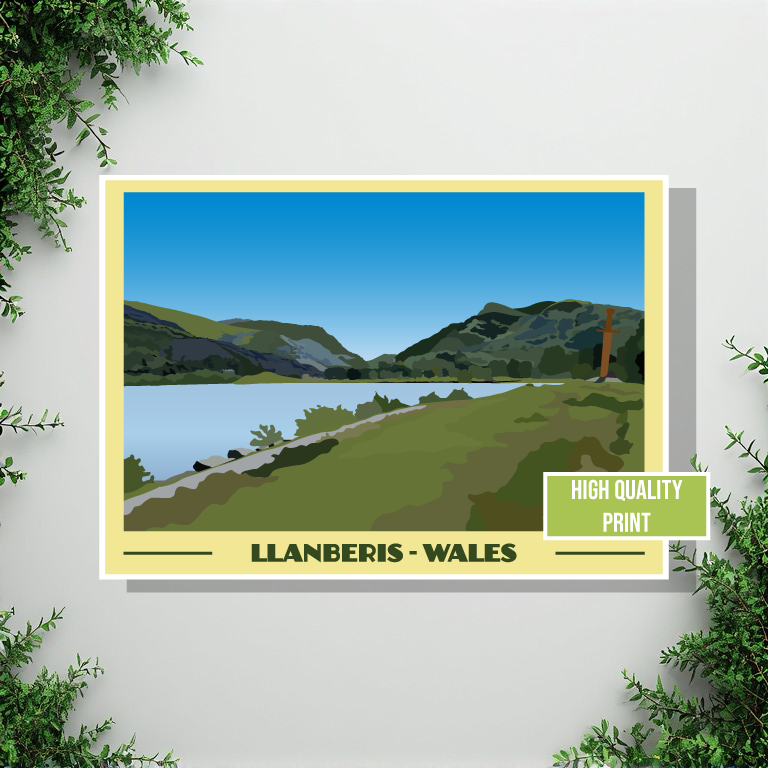 Llanberis Landscape Print – Snowdonia (Lustre Art Print)