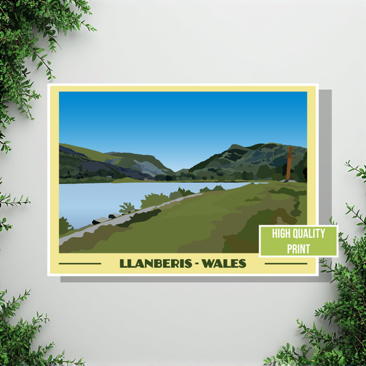 Llanberis Landscape Print – Snowdonia (Lustre Art Print)