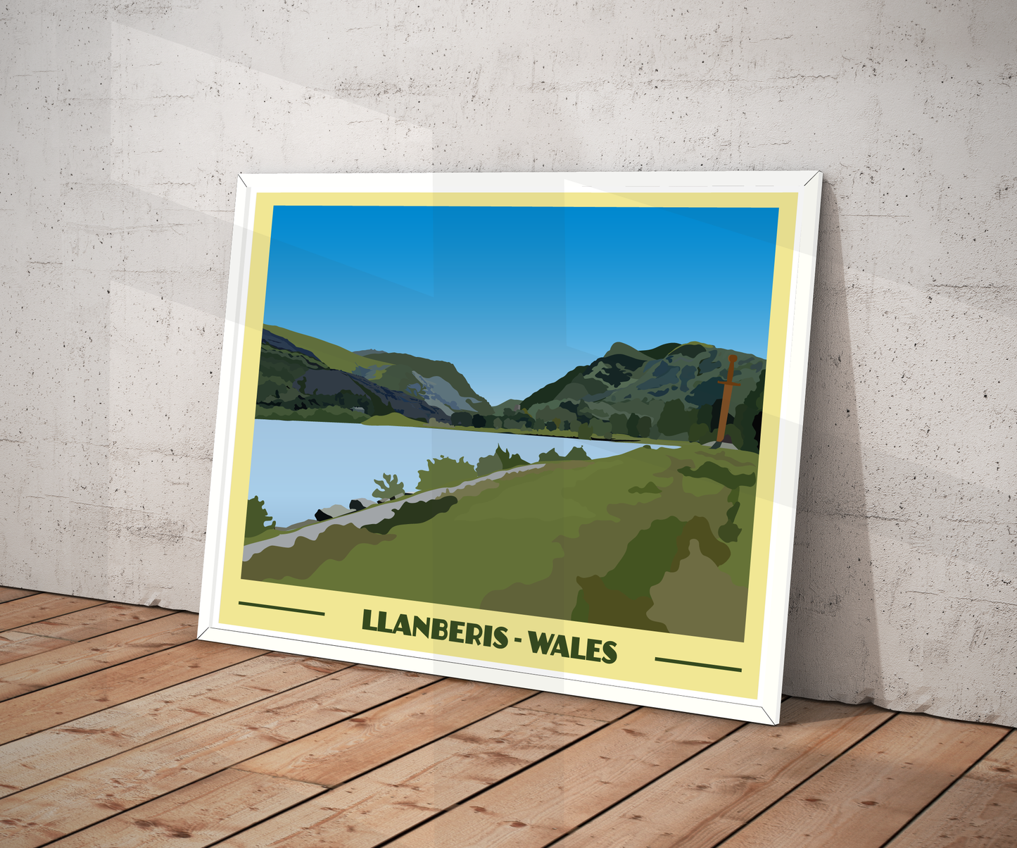 Llanberis Landscape Print – Snowdonia (Lustre Art Print)