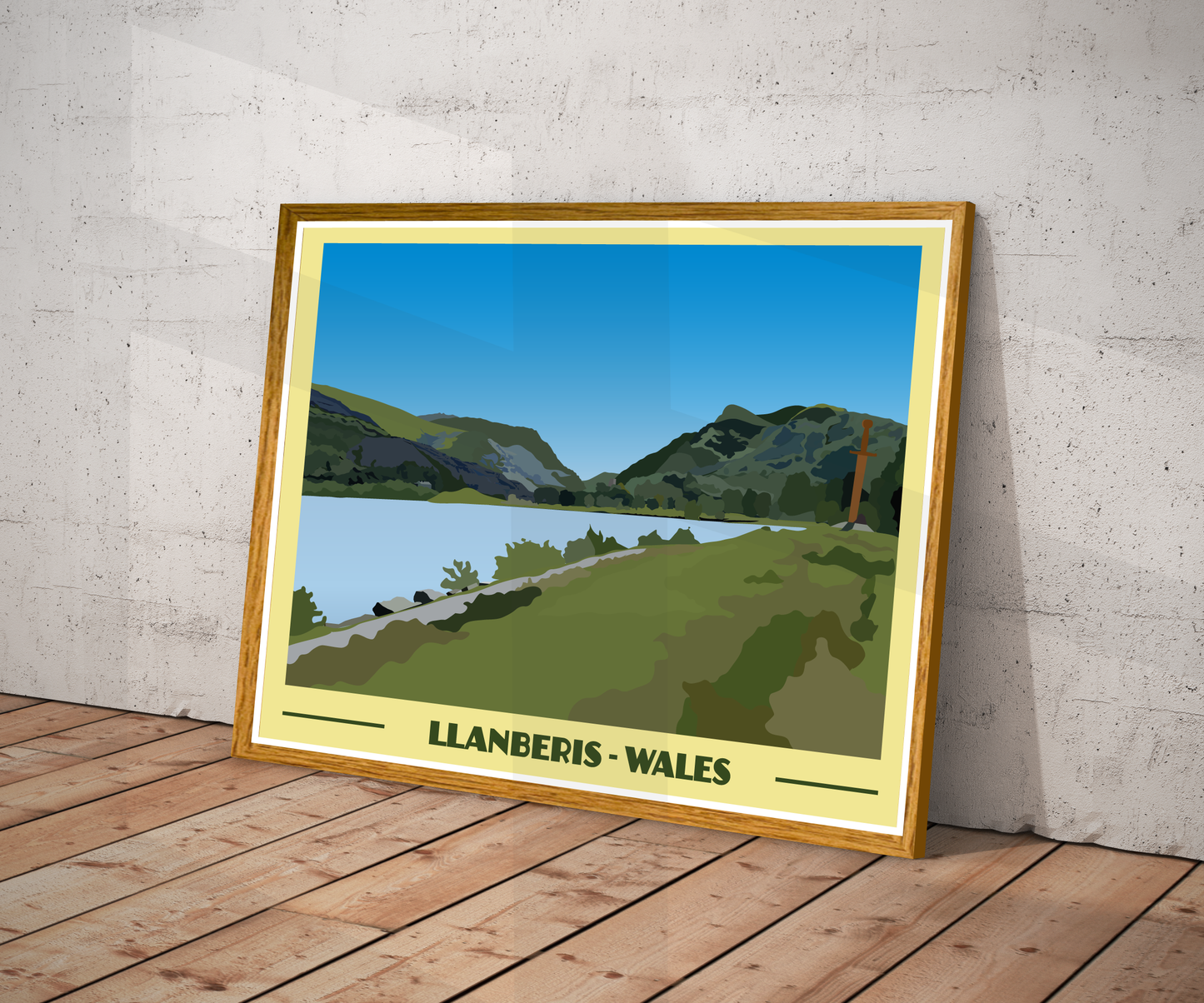 Llanberis Landscape Print – Snowdonia (Lustre Art Print)
