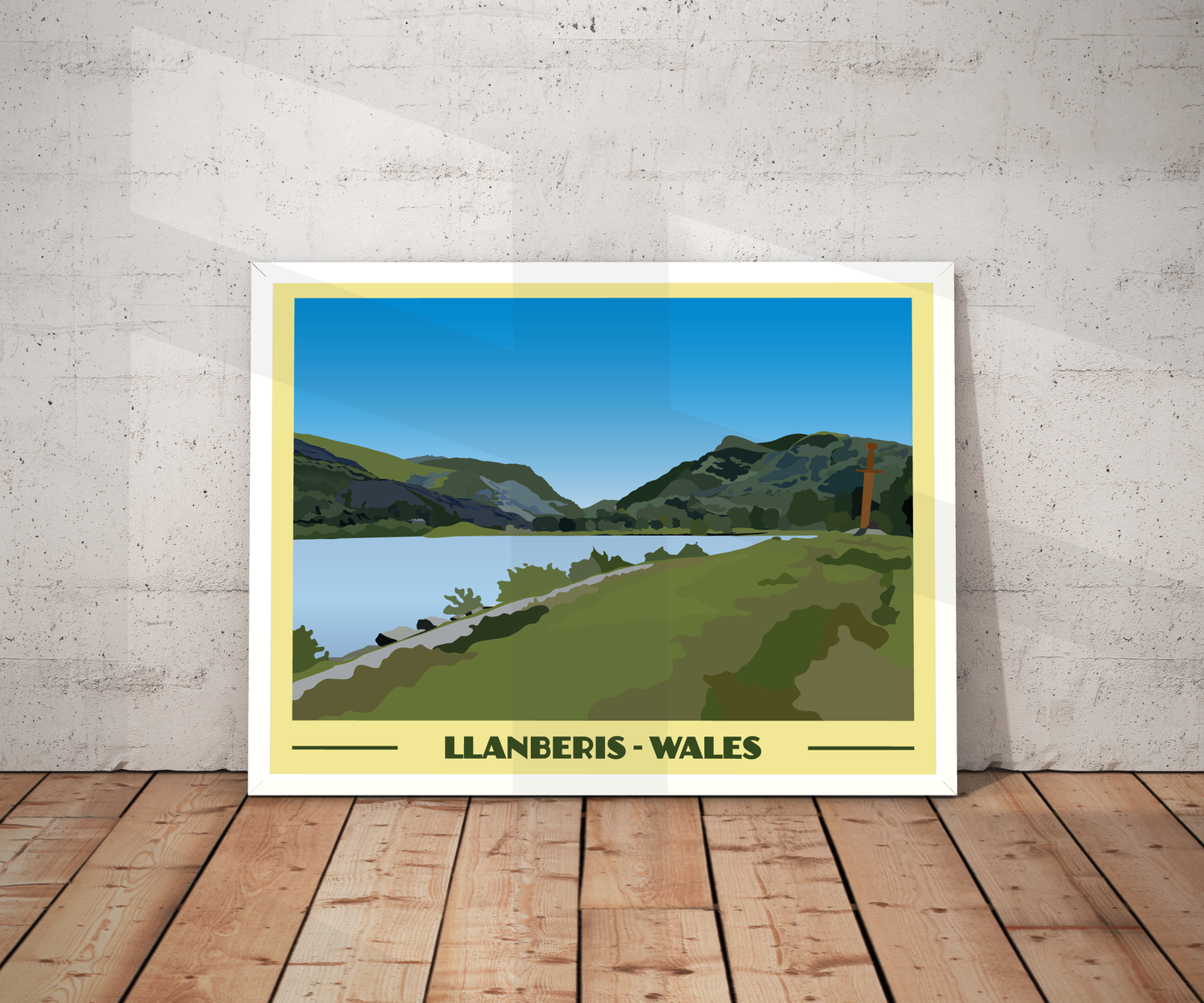 Llanberis Landscape Print – Snowdonia (Lustre Art Print)