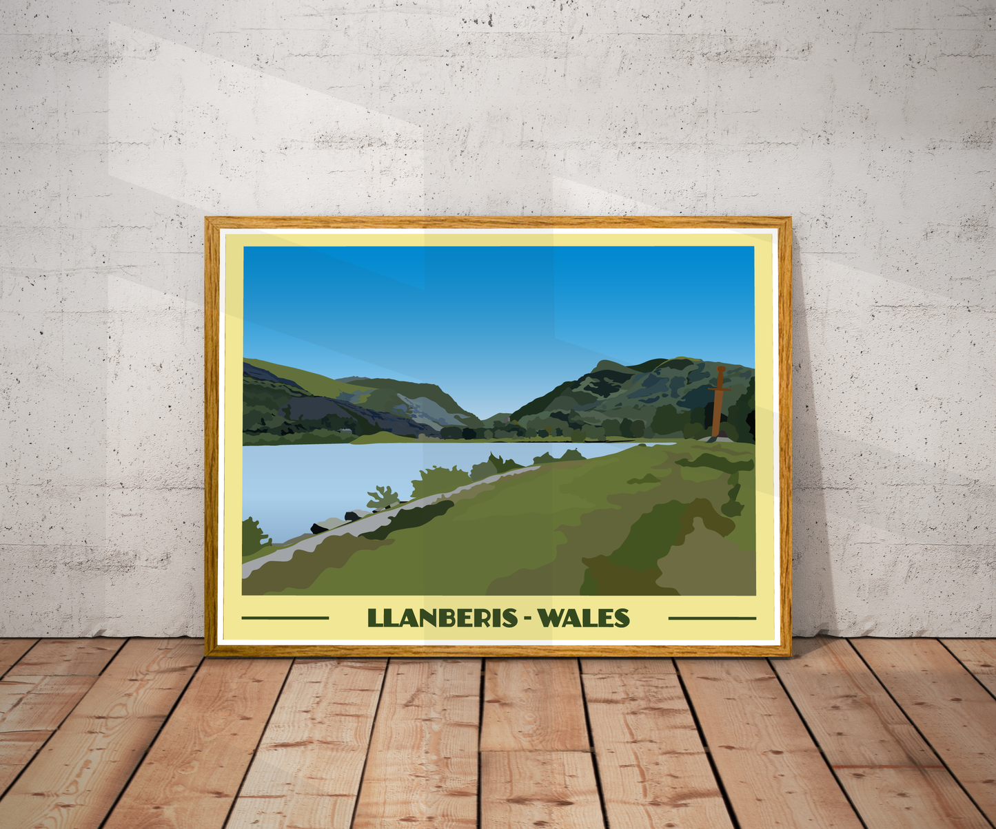 Llanberis Landscape Print – Snowdonia (Lustre Art Print)