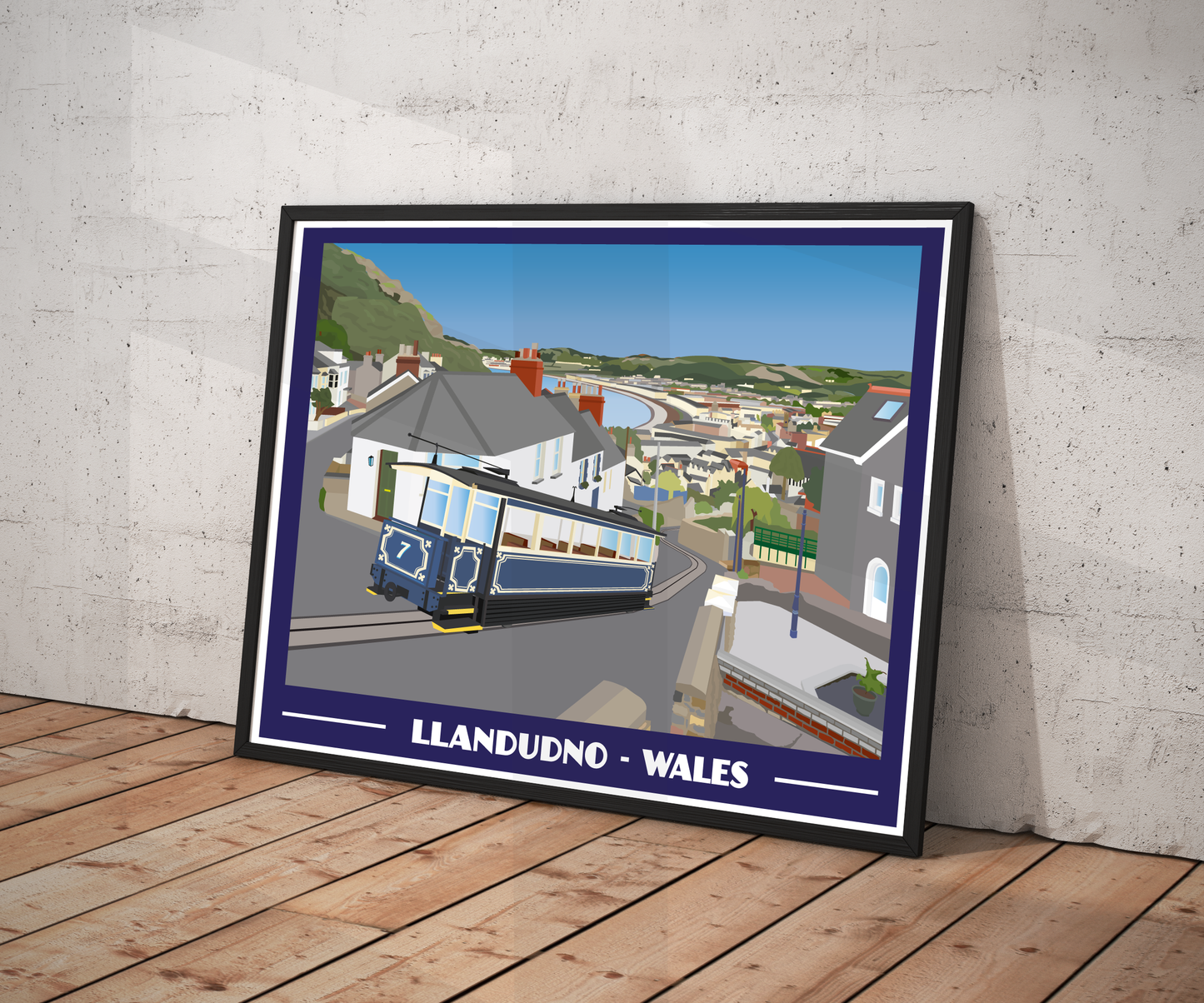 Llandudno Landscape Print – North Wales Coast (Lustre Art Print)