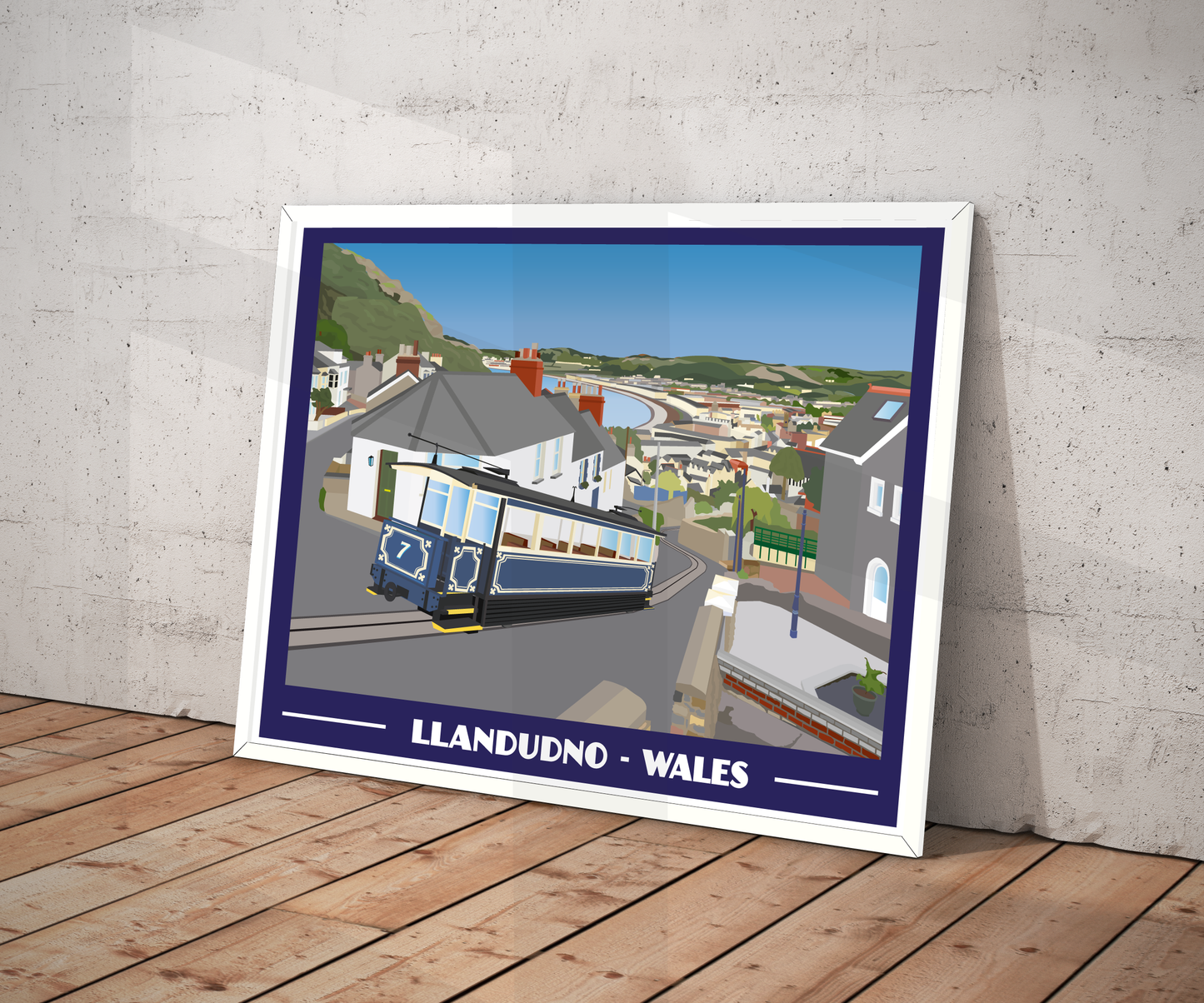 Llandudno Landscape Print – North Wales Coast (Lustre Art Print)