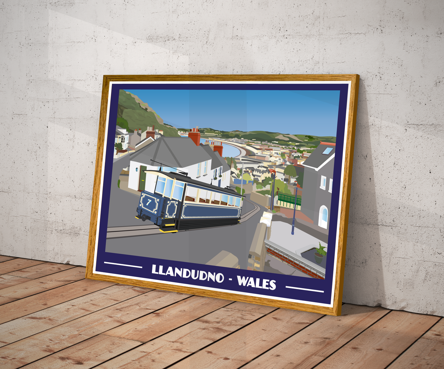 Llandudno Landscape Print – North Wales Coast (Lustre Art Print)