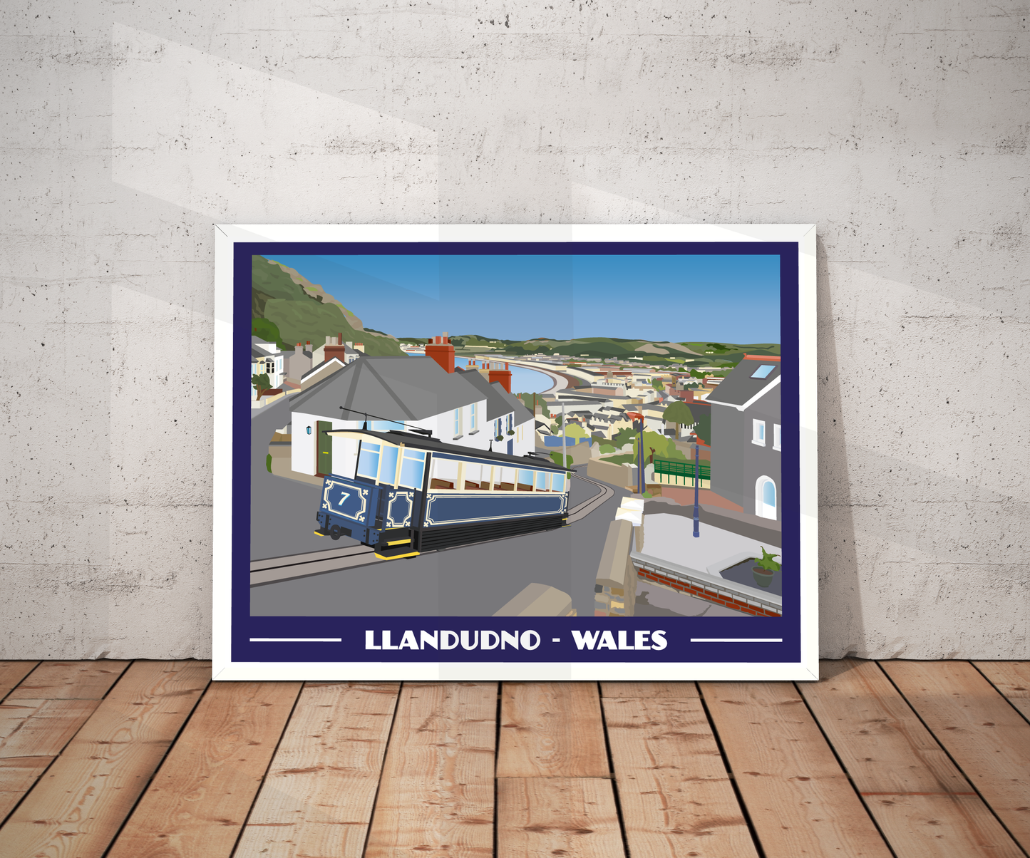 Llandudno Landscape Print – North Wales Coast (Lustre Art Print)