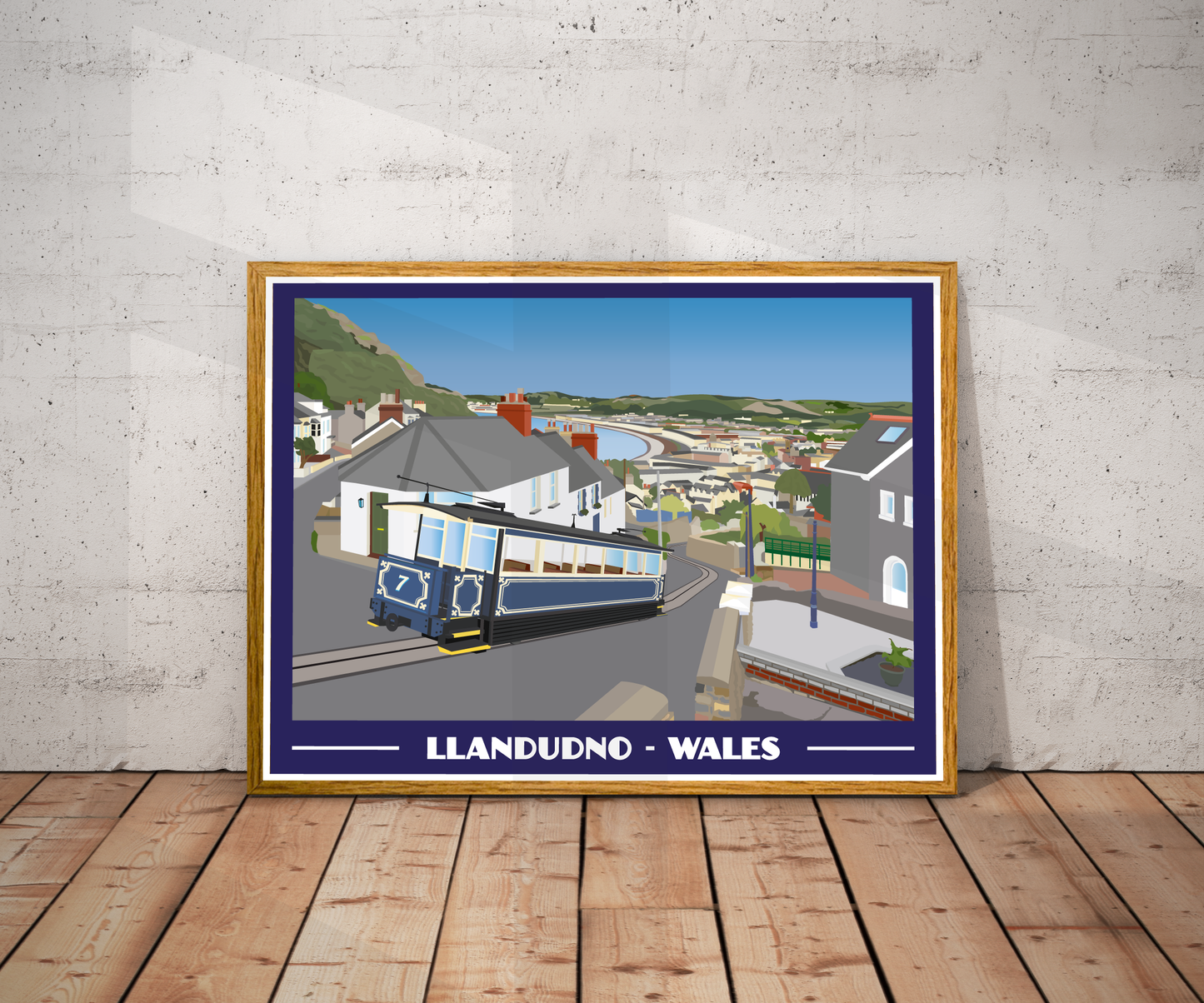 Llandudno Landscape Print – North Wales Coast (Lustre Art Print)