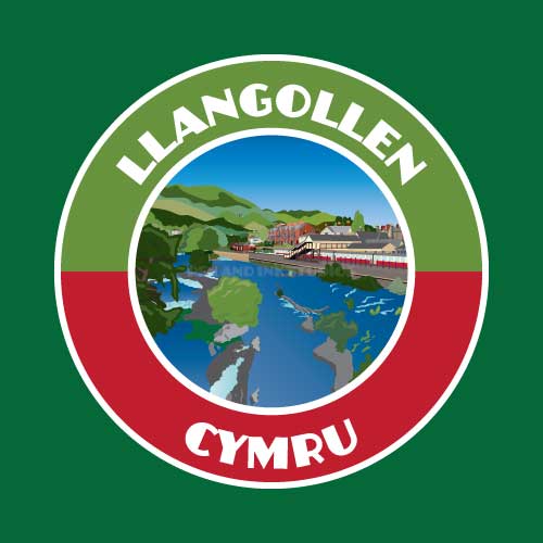 Llangollen Cymru Sticker | Holiday Visitor Themed Sticker
