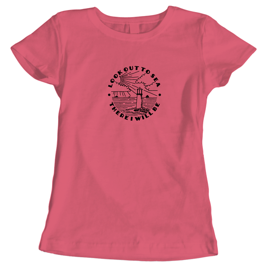 Look Out To Sea - Adventure-Themed Ladies T-Shirt