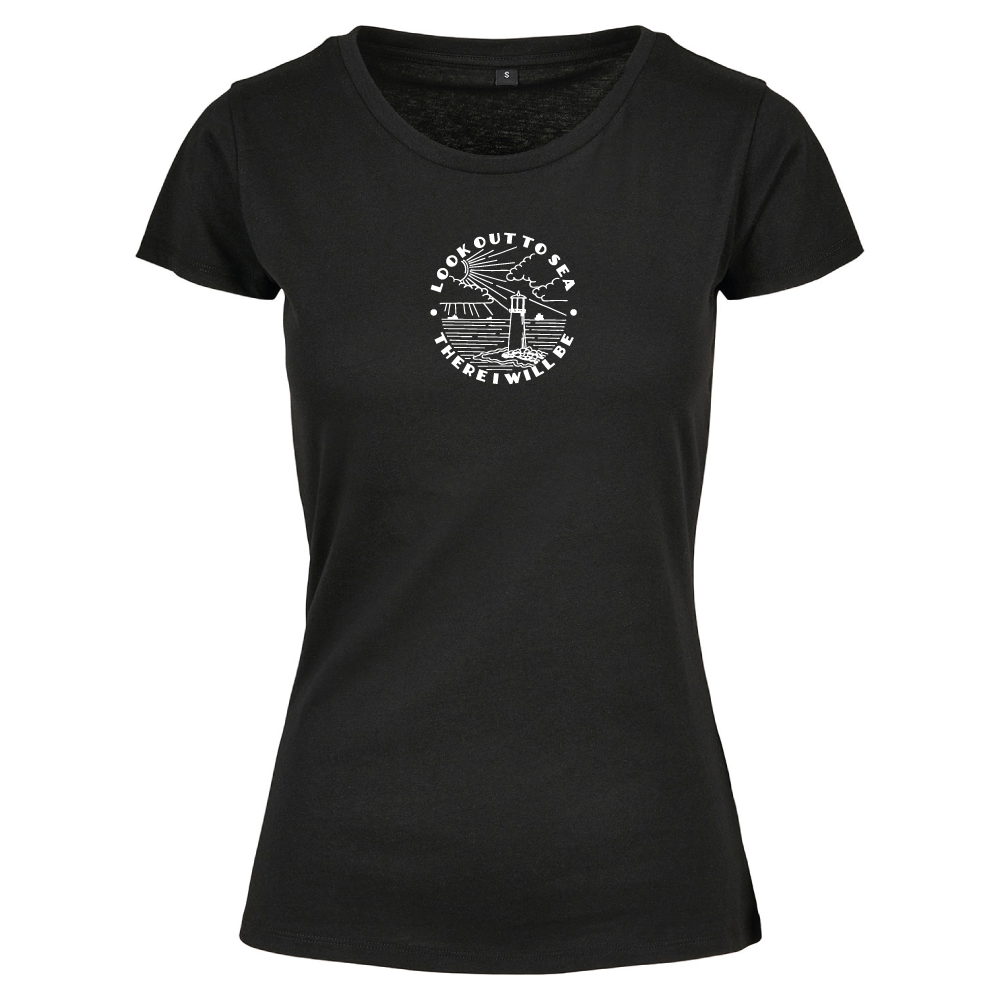 Look Out To Sea Adventure Themed Ladies T-Shirt