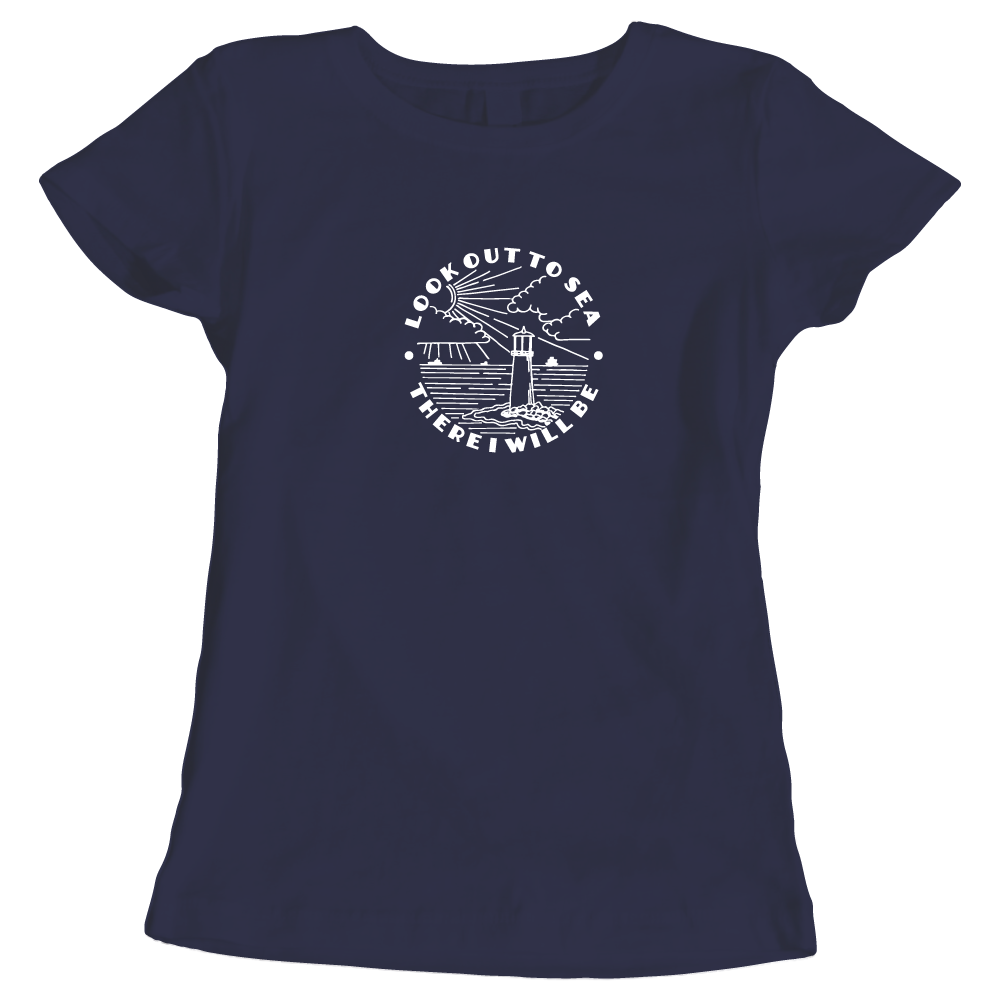Look Out To Sea - Adventure-Themed Ladies T-Shirt