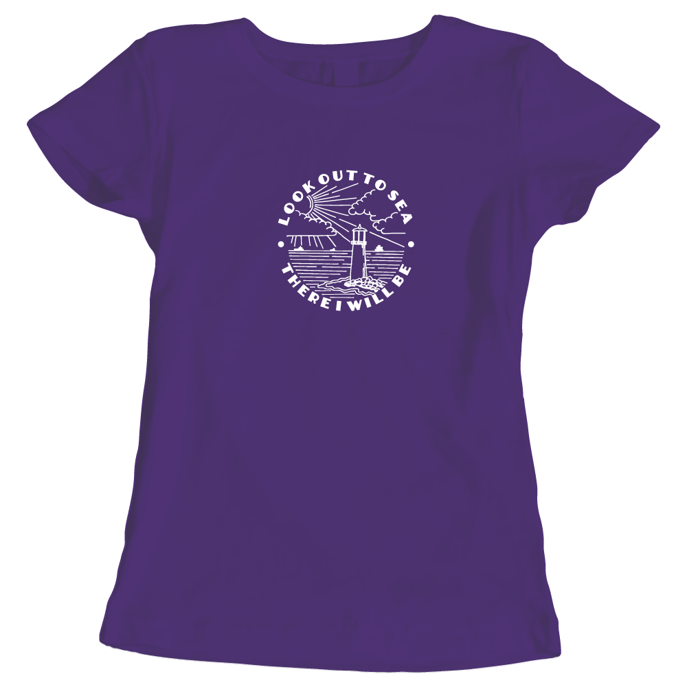 Look Out To Sea - Adventure-Themed Ladies T-Shirt