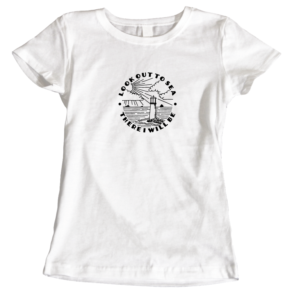 Look Out To Sea - Adventure-Themed Ladies T-Shirt