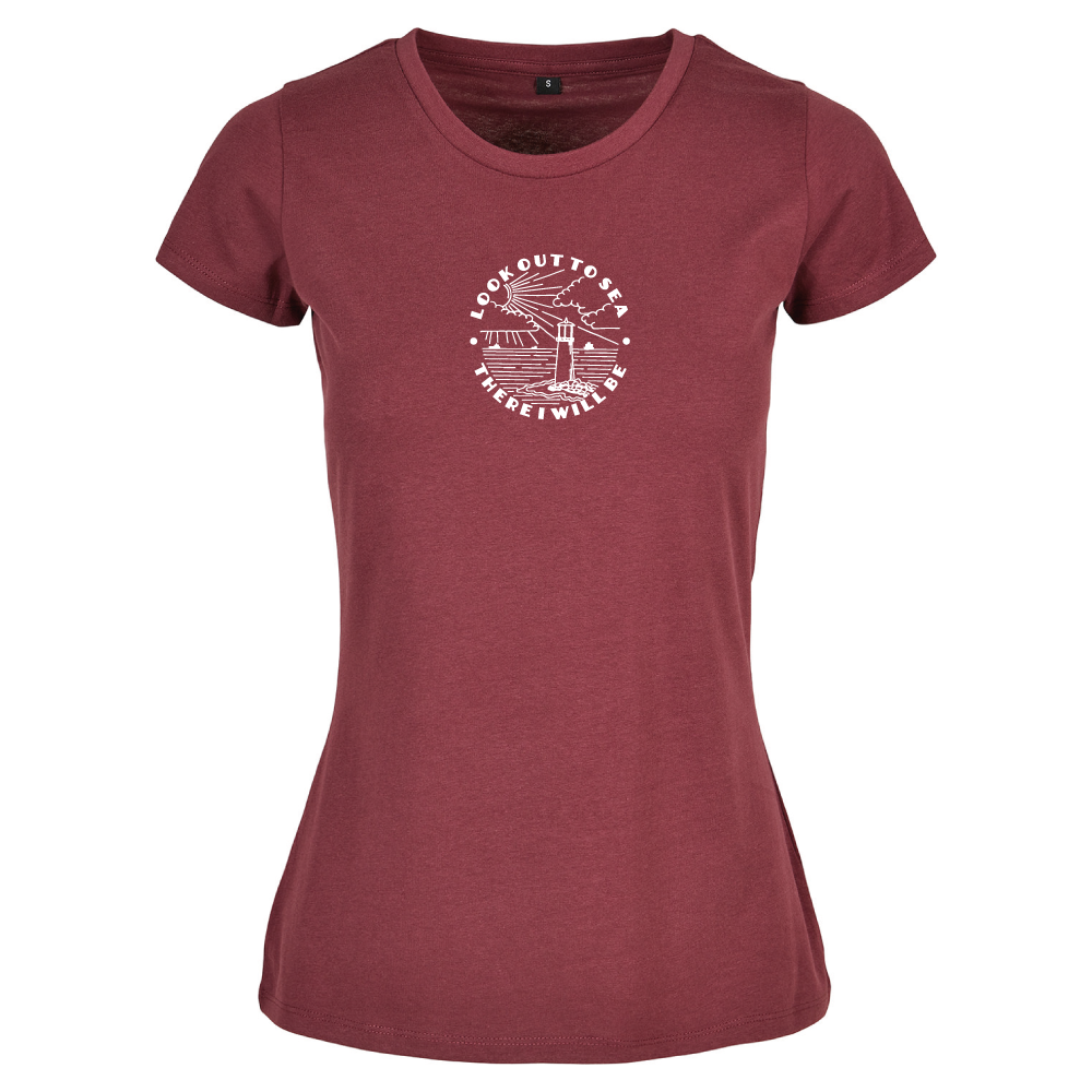 Look Out To Sea Adventure Themed Ladies T-Shirt