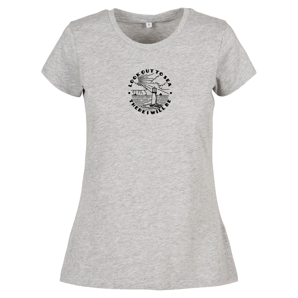 Look Out To Sea Adventure Themed Ladies T-Shirt
