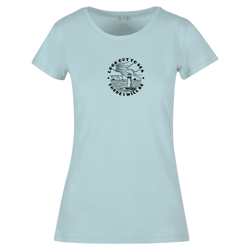 Look Out To Sea Adventure Themed Ladies T-Shirt