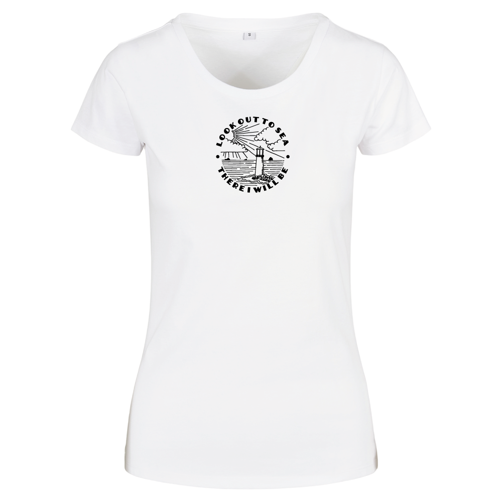 Look Out To Sea Adventure Themed Ladies T-Shirt