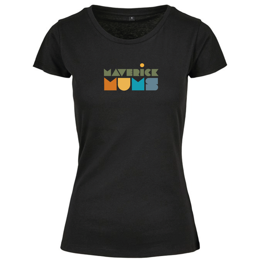 Maverick Mums Sunset Wild Swimming Group Classic Fit T-Shirt | Unisex Adventure Tee | Front & Back Design