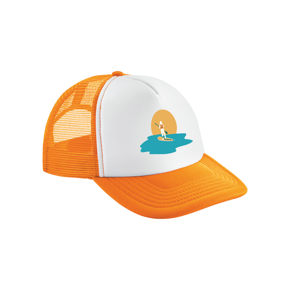Maverick Mums Paddle Boarding Sunset Trucker Cap | Vintage Adventure Snapback