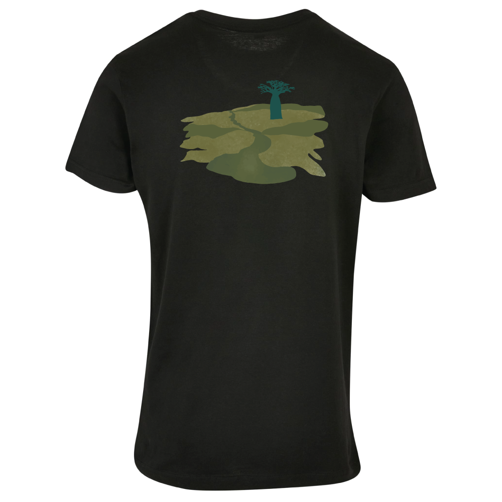 Maverick Mums Baobab Tree Landscape Relaxed Fit T-Shirt | Unisex Adventure Tee | Front & Back Print