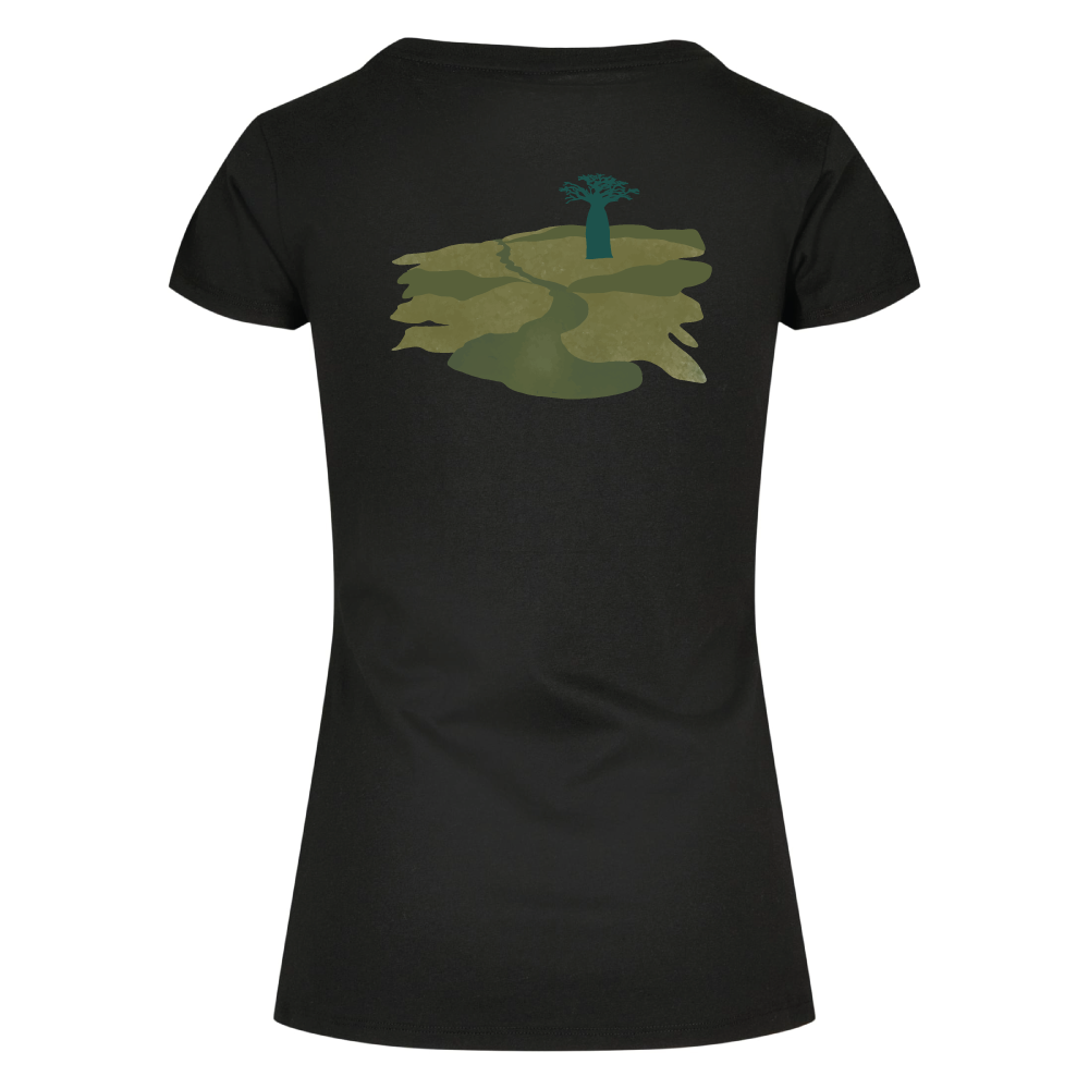 Maverick Mums Baobab Tree Landscape Classic Fit T-Shirt | Adventure Tee | Front & Back Print