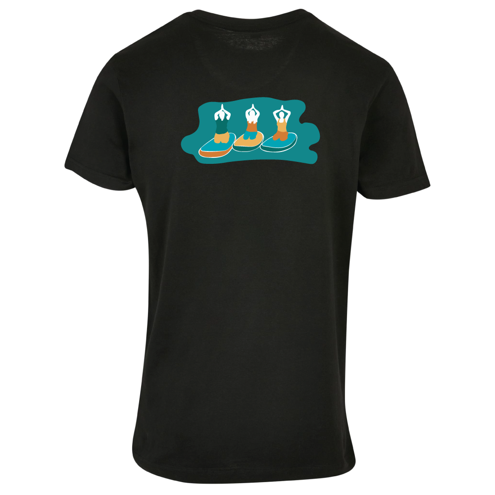 Maverick Mums Paddleboard Yoga Group Relaxed Fit T-Shirt | Unisex Adventure Tee | Front & Back Design