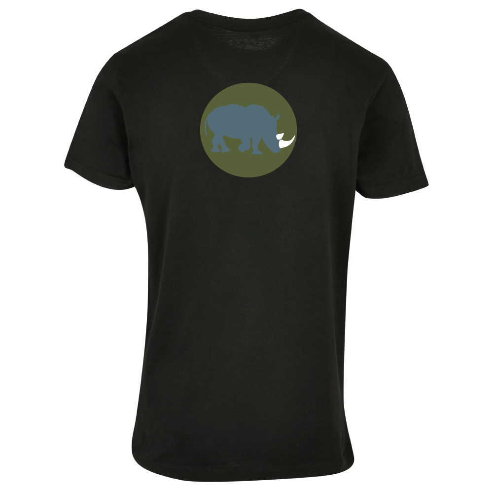 Maverick Mums Rhino Relaxed Fit T-Shirt | Unisex Adventure Tee | Front & Back Print