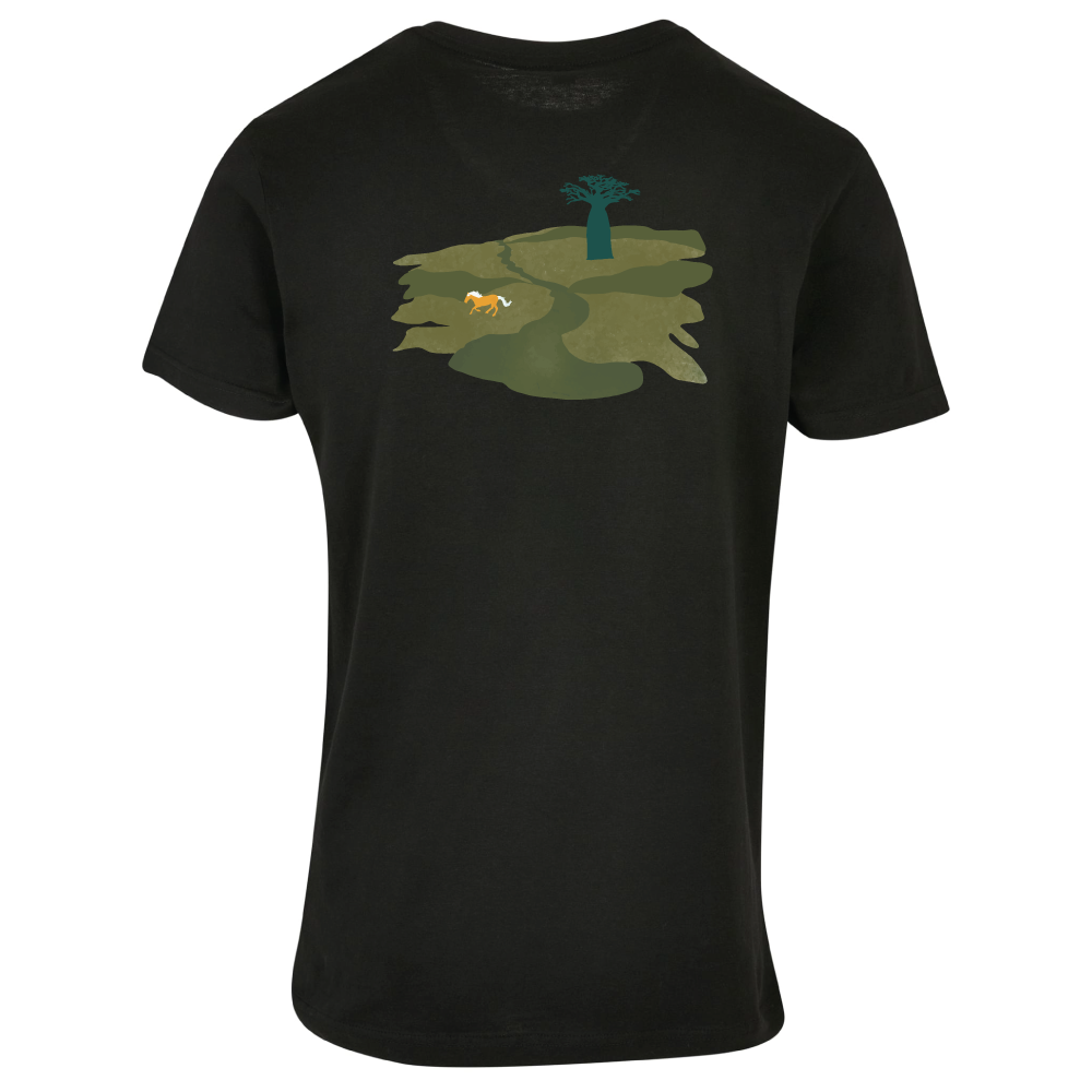 Maverick Mums Wild Horses Relaxed Fit T-Shirt | Unisex Adventure Tee | Front & Back Print